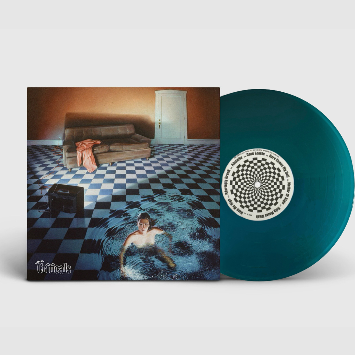 The Criticals Debut Record 12" Vinyl DELUXE (4 Extra Tracks) in Sea Blue Transparent 180 gram vinyl
